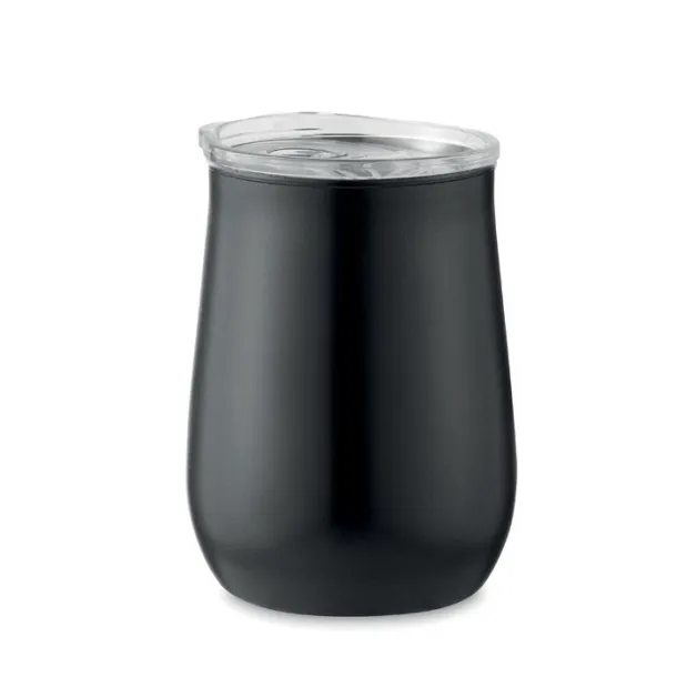 URSA Recycled stainless steel mug Black