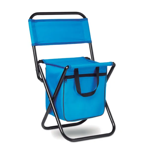 SIT & DRINK Foldable 600D chair/cooler Royal blue