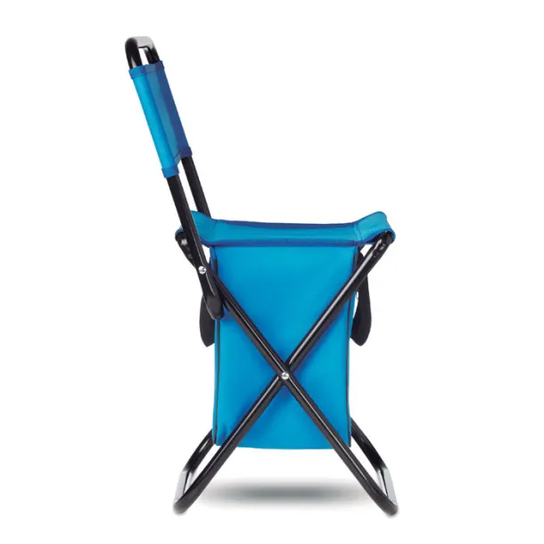 SIT & DRINK Foldable 600D chair/cooler Royal blue