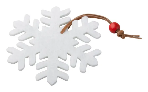 Yamra Christmas tree ornament, snowflake White