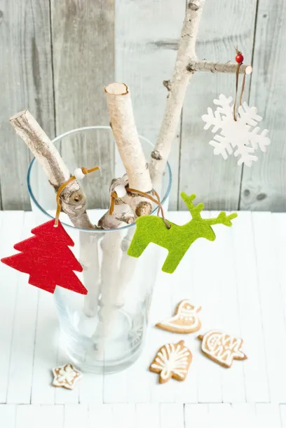 Yamra Christmas tree ornament, snowflake White