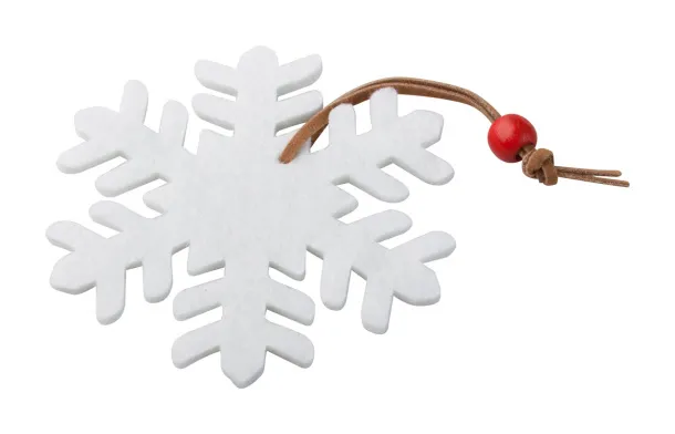 Fantasy Christmas tree ornament, snowflake White