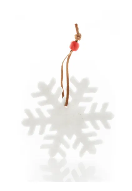 Fantasy Christmas tree ornament, snowflake White