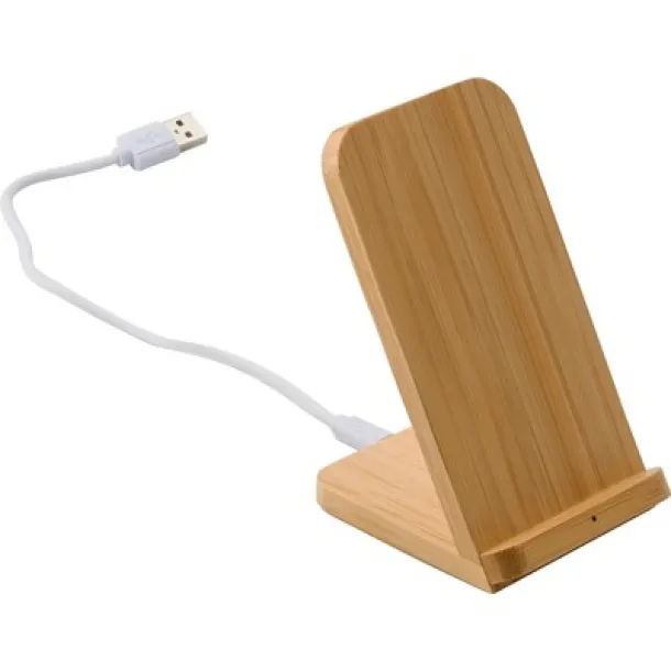  Wireless charger 5W, phone stand wood