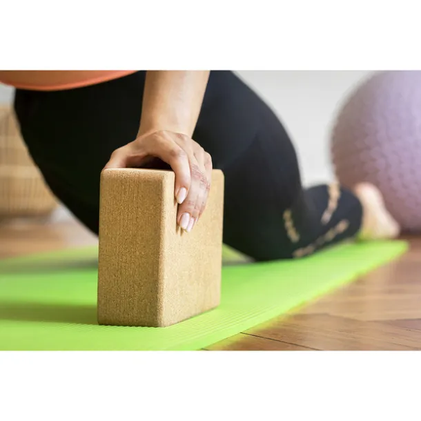 ASANA cork yoga block Beige