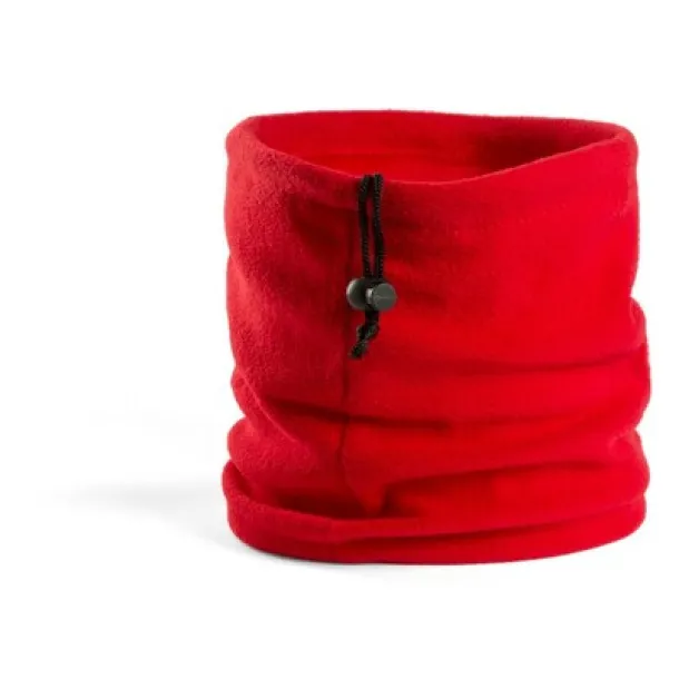  Neck warmer and hat, 2 in 1 red