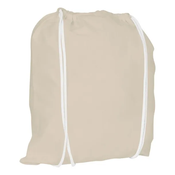  Cotton drawstring bag beige