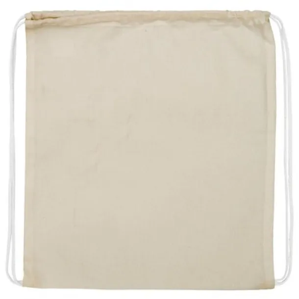  Cotton drawstring bag beige