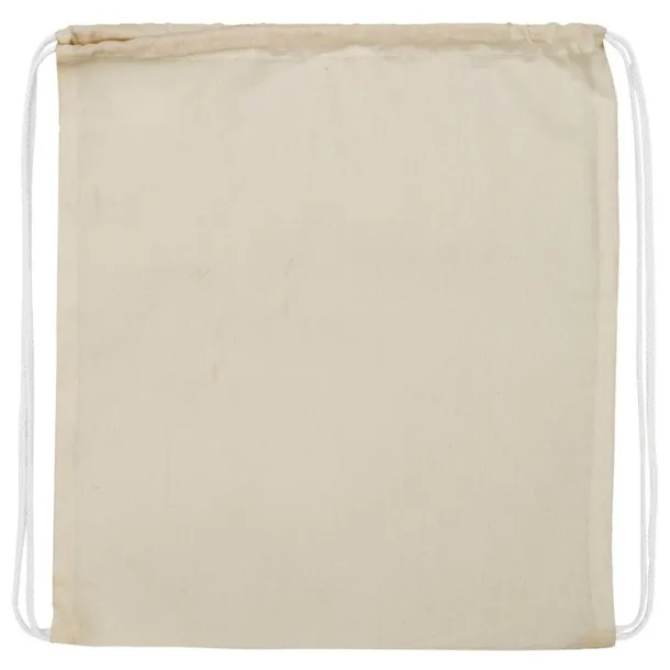  Cotton drawstring bag beige