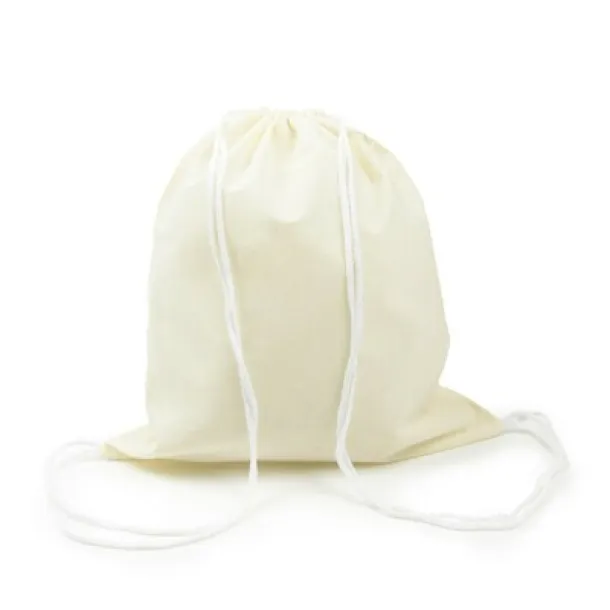  Cotton drawstring bag beige