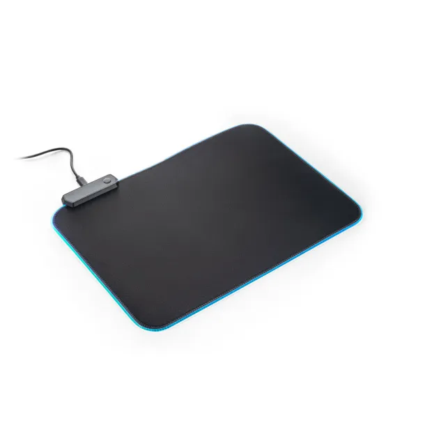 THORNE MOUSEPAD RGB Mouse mat with rubber base Black