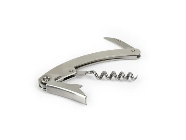 TWIST Bottle opener, corkscrew Silver