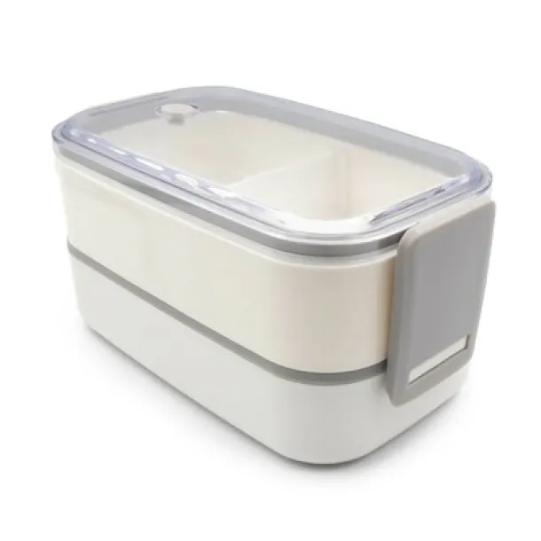  Lunch boxes 2 pcs, 2x700 ml, cutlery white