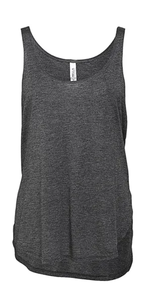  Women's Flowy Side Slit Tank - Bella+Canvas Dark Grey Heather