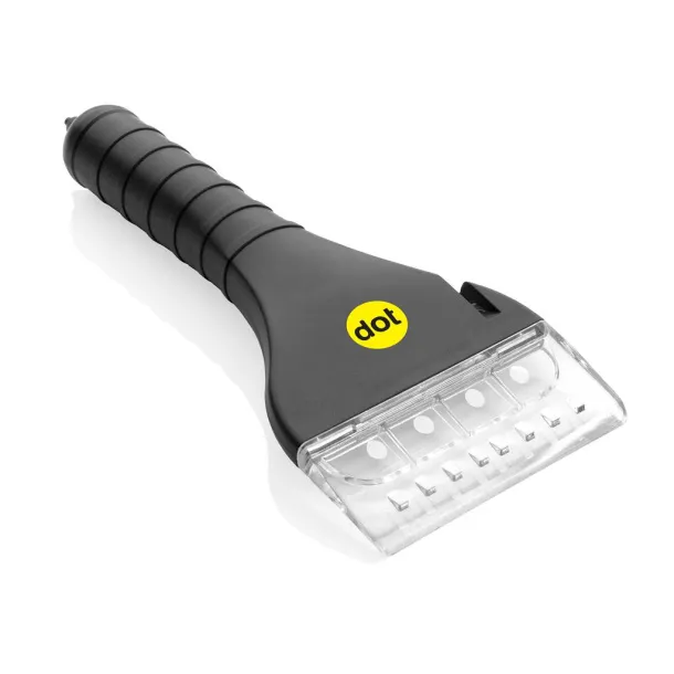  Ice scraper with COB and safety function Black