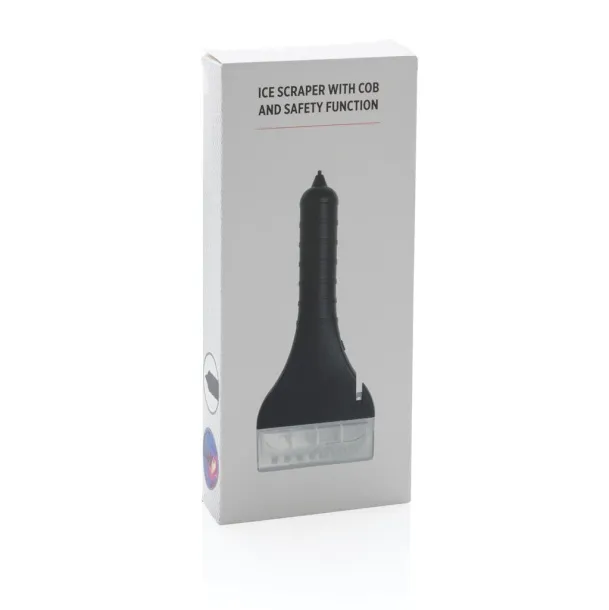  Ice scraper with COB and safety function Black