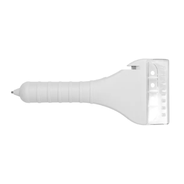  Ice scraper with COB and safety function White