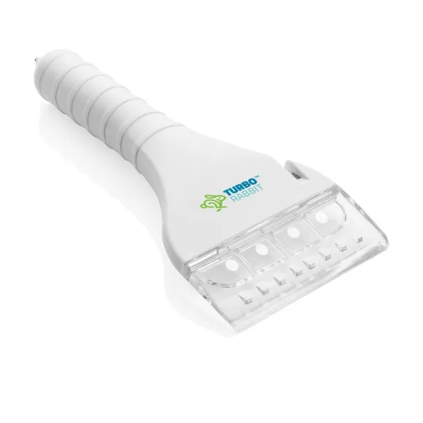  Ice scraper with COB and safety function White
