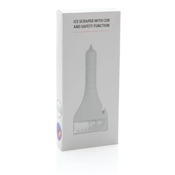  Ice scraper with COB and safety function White