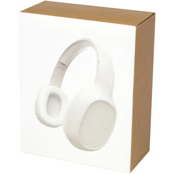 Riff wheat straw Bluetooth® headphones with microphone - Avenue Beige