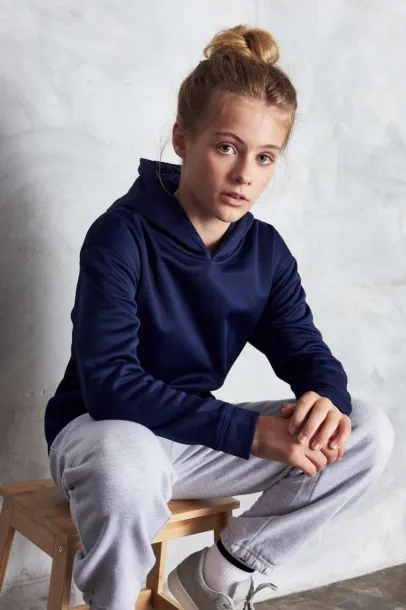  KIDS SPORTS POLYESTER HOODIE - Just Hoods Oxford Navy