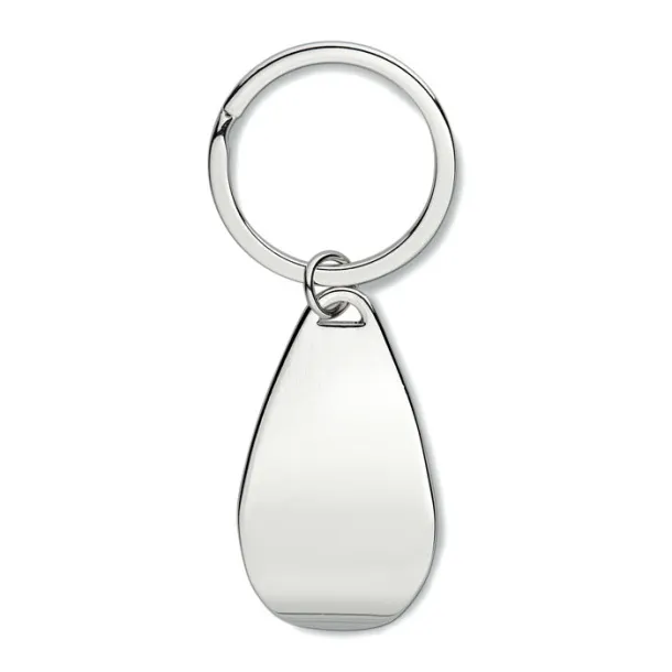 HANDY Bottle opener key ring shiny silver