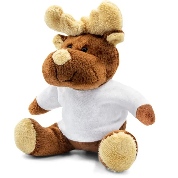 Comet White Plush reindeer brown