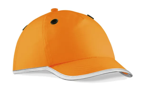  Enhanced-Viz EN812 Bump Cap - Beechfield Fluorescent Orange