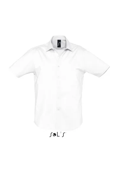  SOL'S BROADWAY - SHORT SLEEVE STRETCH MEN'S SHIRT - SOL'S White