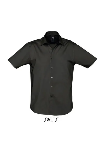  SOL'S BROADWAY - SHORT SLEEVE STRETCH MEN'S SHIRT - SOL'S Black