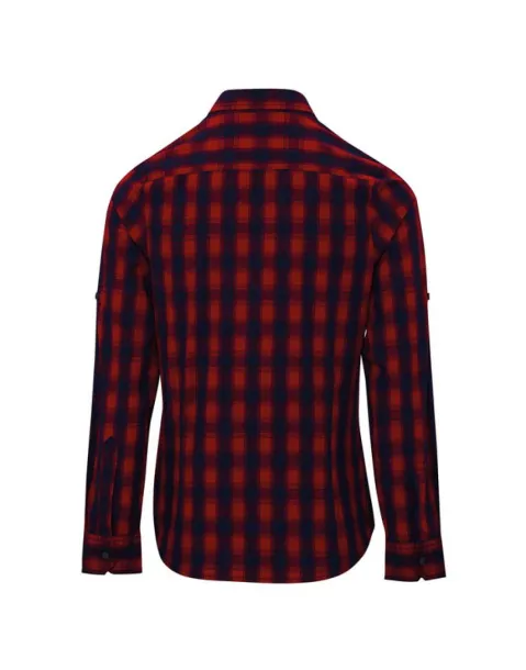  'MULLIGAN' CHECK - WOMEN'S LONG SLEEVE COTTON SHIRT - Premier Red Navy