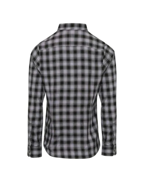  'MULLIGAN' CHECK - WOMEN'S LONG SLEEVE COTTON SHIRT - Premier Steel Black