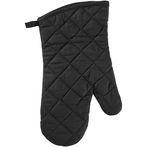 Maya oven gloves with silicone grip - Unbranded Solid black Solid black