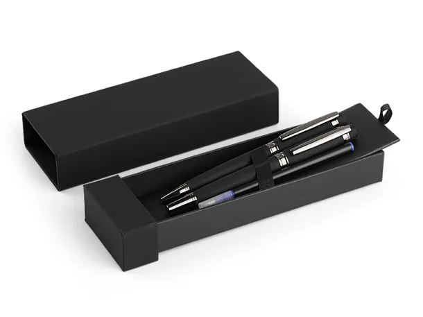 NEPTUN Regent metal ball pen and roller pen in a gift box - REGENT Black