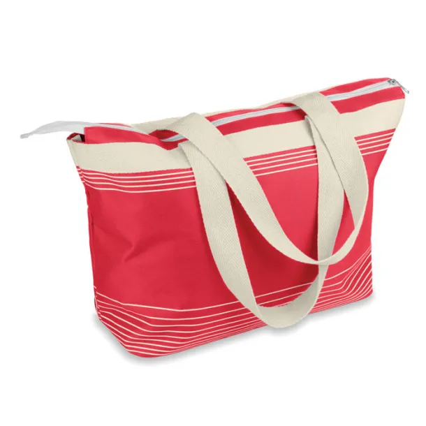 PALAWAN Beach bag combi 600D/canvas Red