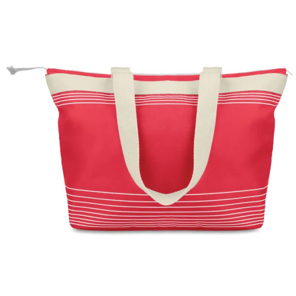 PALAWAN Beach bag combi 600D/canvas Red