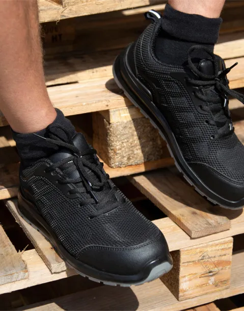  All Black Safety Trainer - size 3 - Result Work-Guard