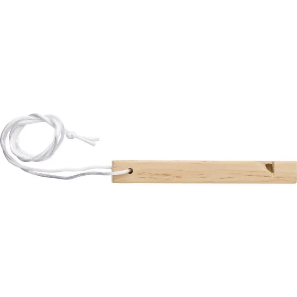  Whistle with neck cord white