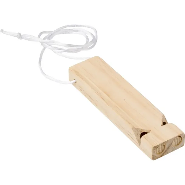  Whistle with neck cord white