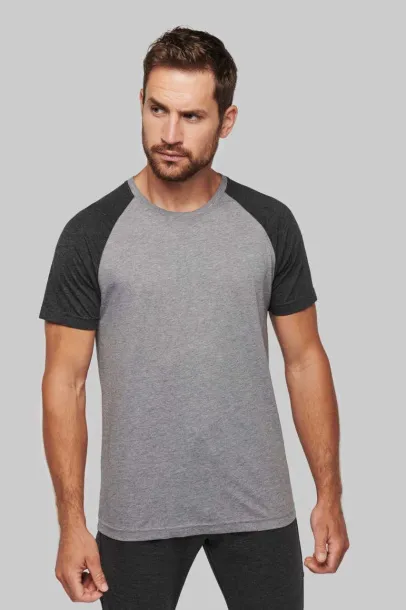  ADULT TRIBLEND TWO-TONE SPORTS SHORT-SLEEVED T-SHIRT - Proact Siva Sapphire Blue
