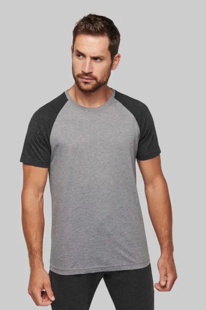  ADULT TRIBLEND TWO-TONE SPORTS SHORT-SLEEVED T-SHIRT - Proact Siva Sapphire Blue