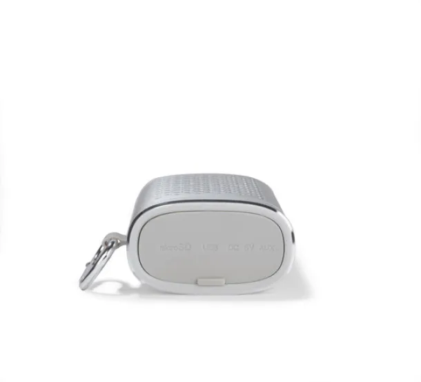 SOUND Wireless speaker with power bank  4000 mAh Srebrna