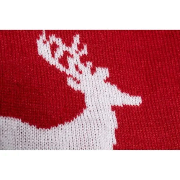  Scarf, Christmas pattern red