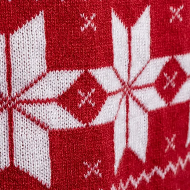  Scarf, Christmas pattern Crvena