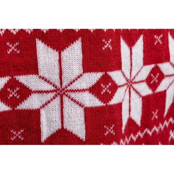  Scarf, Christmas pattern Crvena