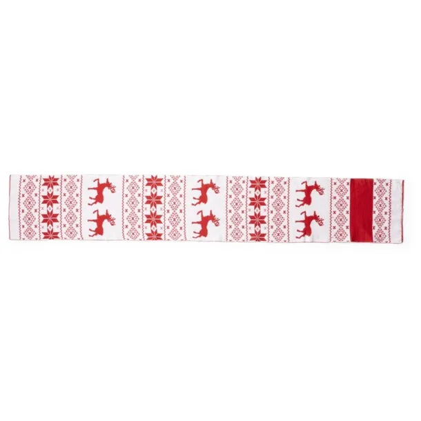  Scarf, Christmas pattern red