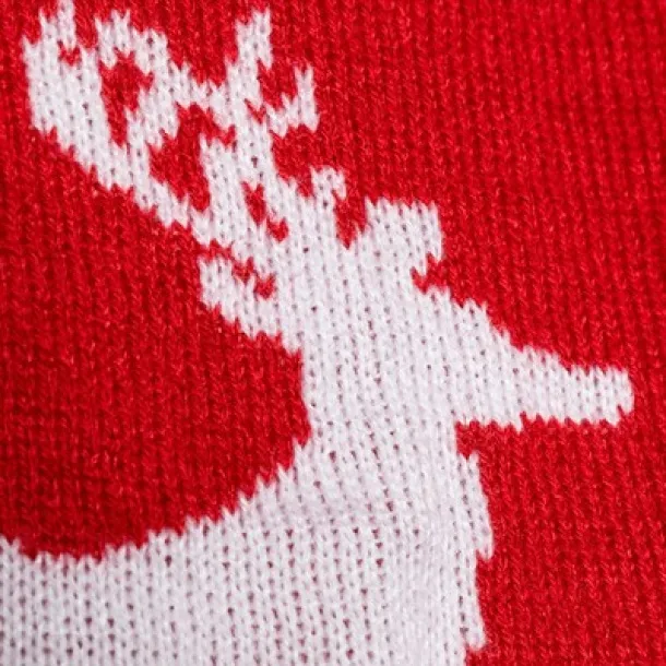  Scarf, Christmas pattern red