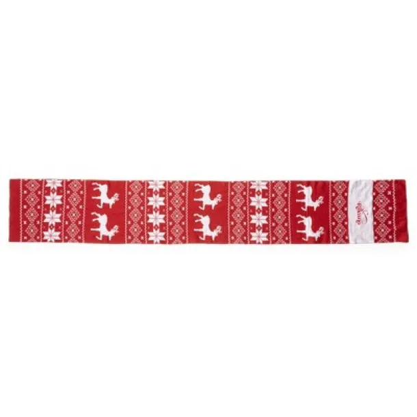  Scarf, Christmas pattern red