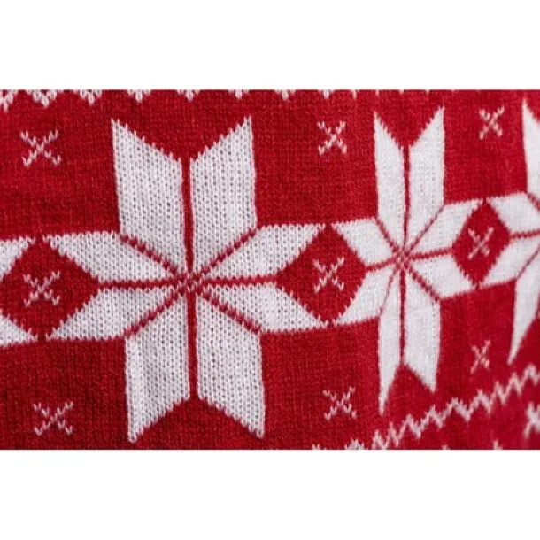  Scarf, Christmas pattern Crvena