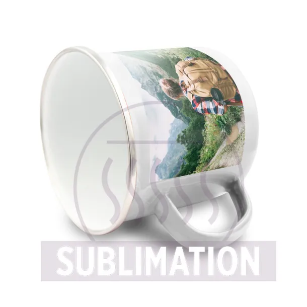  Emajlirana šalica, 360 ml Bijela